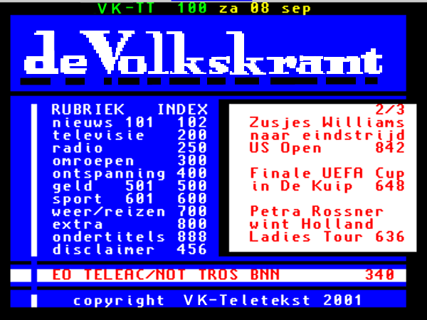 Volkskrant Teletekst Volkskrant Teletekst
